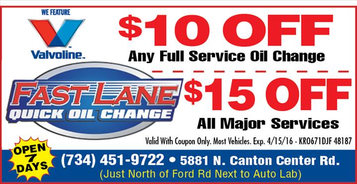 Fast Lane Oil Change