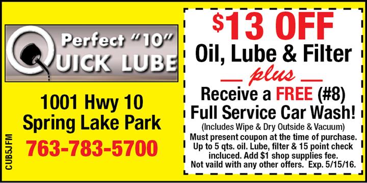 Perfect 10 Quick Lube