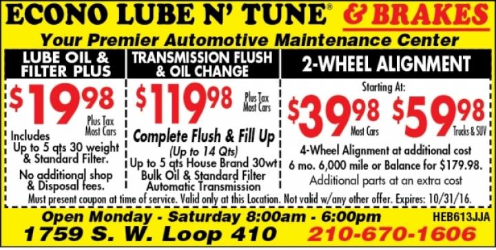 Econo Lube N Tune And Brakes