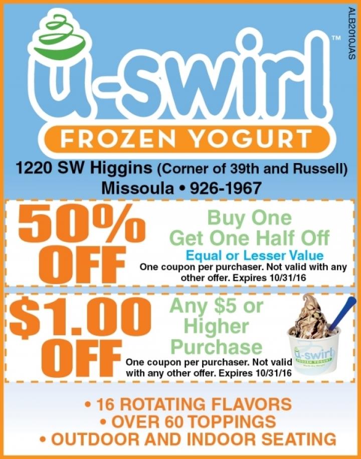 U Swirl Frozen Yogurt Aka Aj Frozen Treats