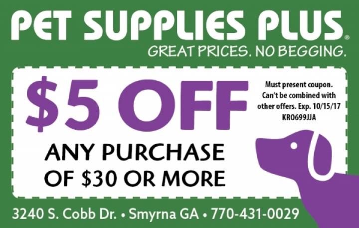 Pet supplies plus $5 best sale off $30