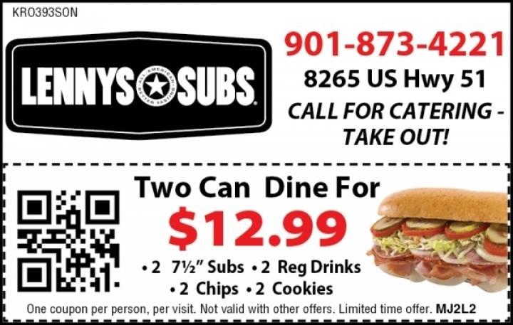  Status: Review LSUB LLC aka Lenny's Sub Shop Collierville 