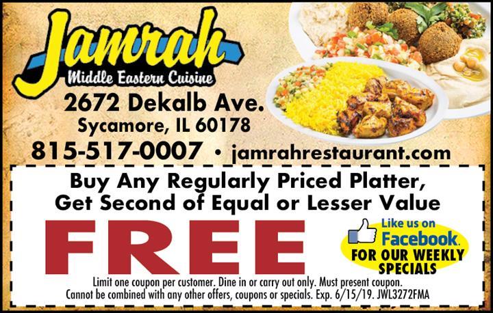 JAMRAH MIDDLE EASTERN CUSINE 