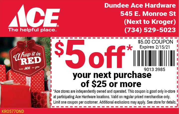 DUNDEE ACE HARDWARE