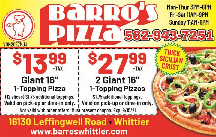 BARRO'S PIZZA 