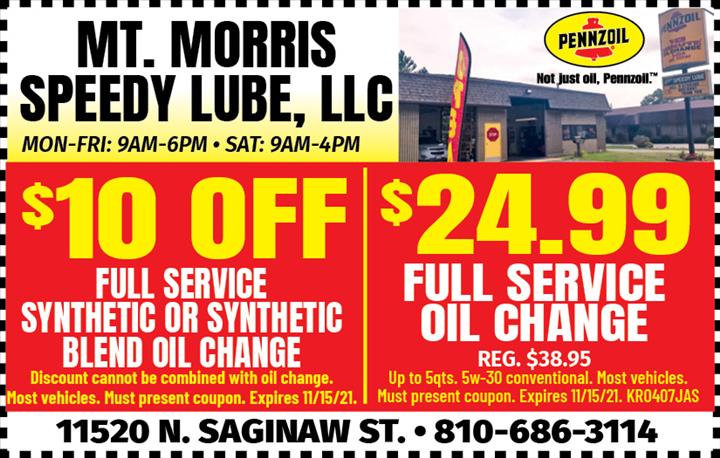 MT MORRIS SPEEDY LUBE