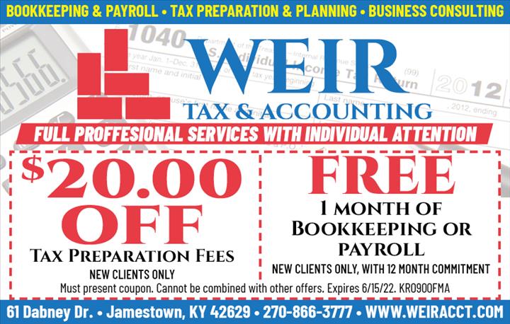Weir Tax and Accounting