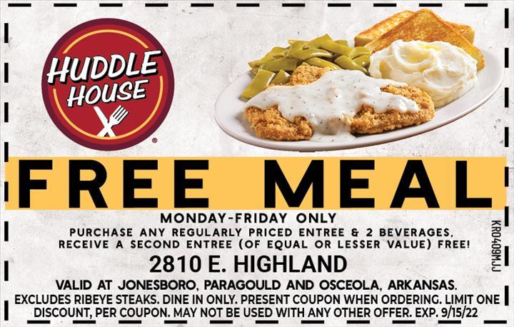 Huddle house deals coupons