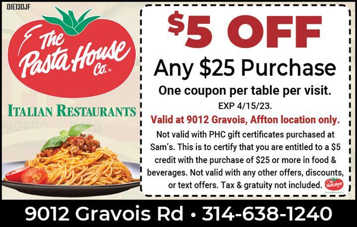The Pasta House AKA Mighty Fine Pasta Inc