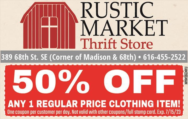 RUSTIC MARKET THRIFT STORE