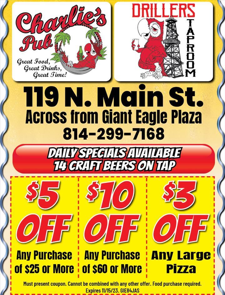 Charlie's Pub & Drillers Tap Room