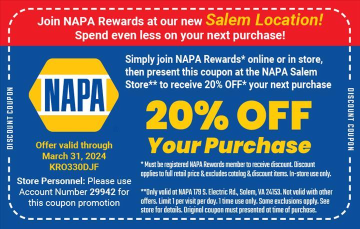 Genuine Auto Parts dba NAPA 