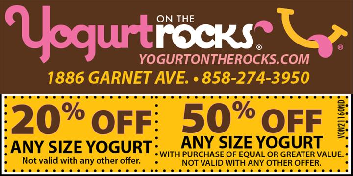Yogurt ON THE rocks