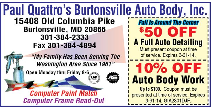Paul Quattro's Burtonsville Auto Body, Inc.