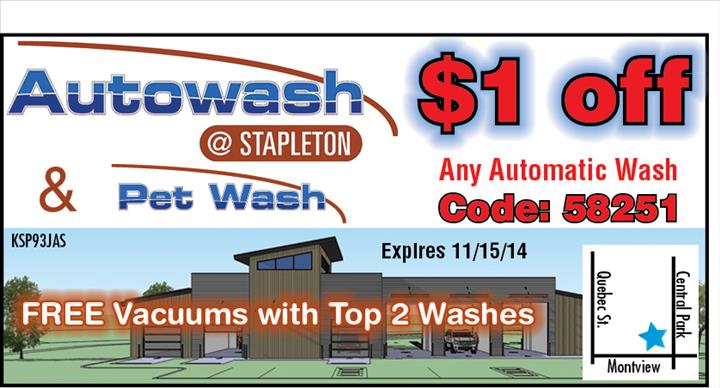 Autowash @ Stapleton & Pet Wash