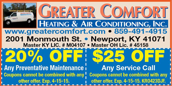 Greater Comfort Heating & Air Conditioning, Inc.